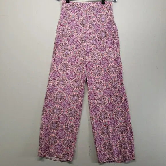 Matilda Jane Live To Be Spoiled XS Wide Leg Pants Boho Hippie Paisley Whimsical - Picture 12 of 16